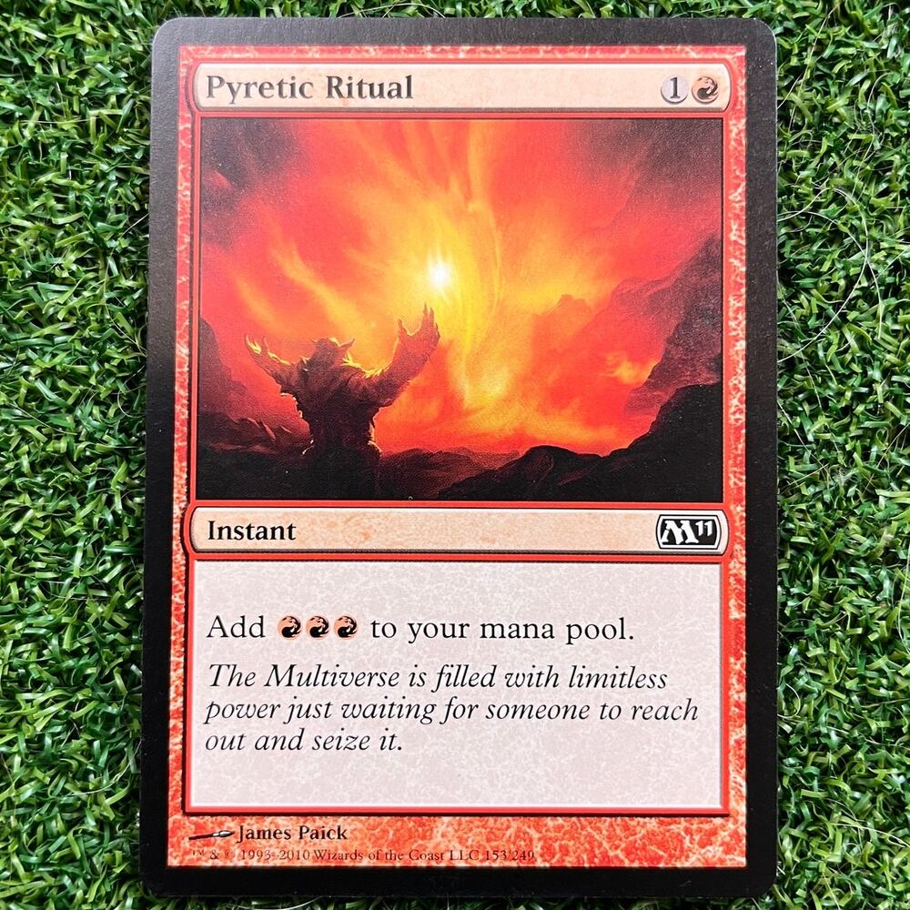 MTG Pyretic Ritual M11 153/249 Magic The Gathering Red Instant Card LP